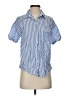Target Stripes Blue Short Sleeve Button-Down Shirt Size S - photo 1