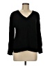 14th & Union 100% Rayon Black Long Sleeve Blouse Size M - photo 1