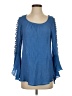 C established 1946 Blue 3/4 Sleeve Blouse Size XS - photo 1
