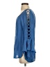 C established 1946 Blue 3/4 Sleeve Blouse Size XS - photo 5