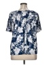 SJS Blue Short Sleeve Blouse Size 1X - photo 2