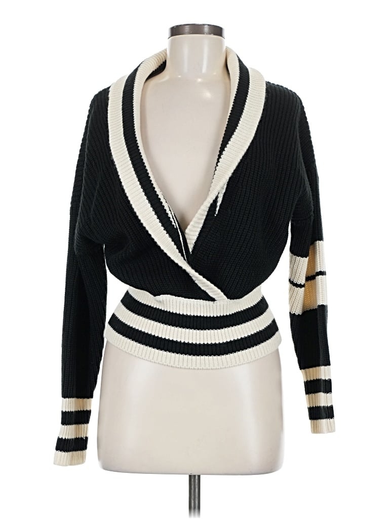 Pre-owned Steve Madden Cardigan Sweater In Black