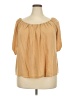 Old Navy Tan Short Sleeve Blouse Size XXL - photo 1