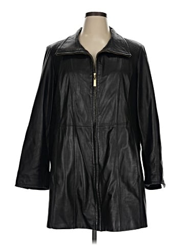 Ellen Tracy Leather Jacket (view 1)
