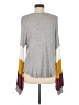 Pink Lily Gray Long Sleeve Top Size M - photo 2