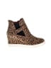 Linea Paolo Animal Print Brown Tan Ankle Boots Size 7 - photo 1