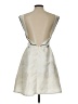 H&M 100% Polyester Argyle Ivory Cocktail Dress Size 10 - photo 2
