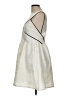 H&M 100% Polyester Argyle Ivory Cocktail Dress Size 10 - photo 5