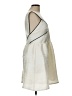 H&M 100% Polyester Argyle Ivory Cocktail Dress Size 10 - photo 4