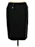 Apt. 9 Solid Black Casual Skirt Size 10 - photo 1