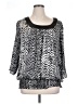 Dots Silver 3/4 Sleeve T-Shirt Size 1X - photo 1