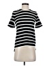 Madewell Stripes Black Short Sleeve Turtleneck Size XS - photo 1