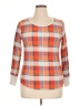 Old Navy Plaid Orange Pullover Sweater Size XL - photo 1