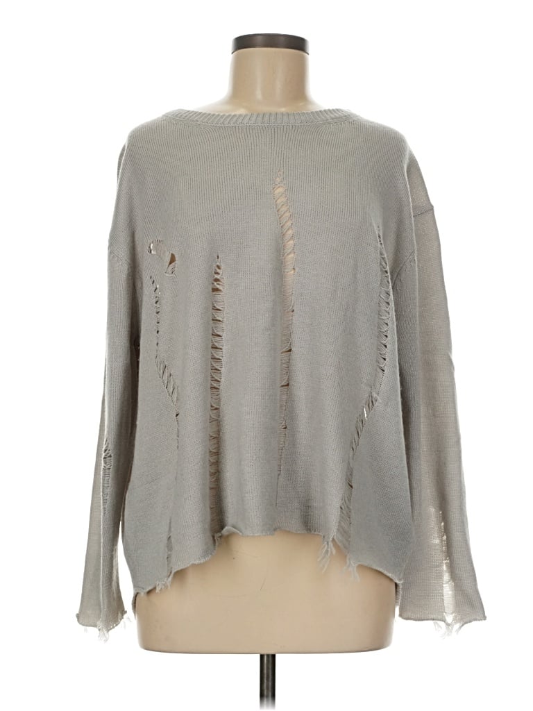 Pre-owned Umgee Pullover Sweater In Gray