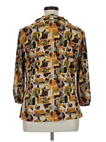 Essentials by Milano 3/4 Sleeve Blouse (view 2)