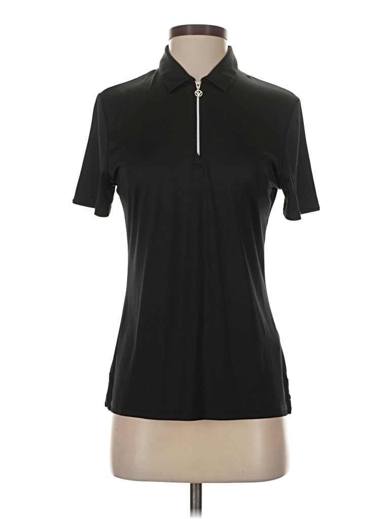 Pre-owned Callaway Short Sleeve Polo Shirt In Black