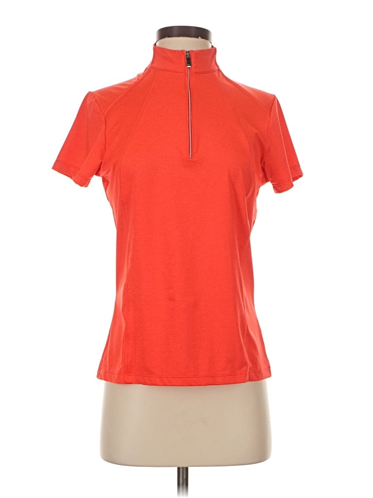 Pre-owned Tail Short Sleeve Turtleneck In Orange
