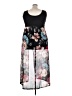 Sky Floral Black Casual Dress Size 3X - photo 2