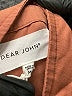 Dear John 100% Tencel Solid Brown Long Sleeve Button-Down Shirt Size M - photo 7