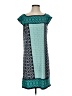 Max Studio Graphic Teal Casual Dress Size S - photo 1