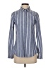 Assorted Brands Stripes Blue Long Sleeve Button-Down Shirt Size XS - photo 1