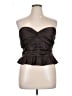 Express Black Brown Sleeveless Blouse Size XL - photo 1