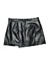 MNG 100% Polyester Metallic Black Faux Leather Skirt Size 4 - photo 2