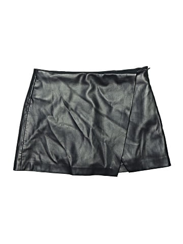 MNG Faux Leather Skirt (view 1)