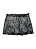 MNG 100% Polyester Metallic Black Faux Leather Skirt Size 4 - photo 1