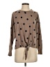 Alex Vinash Polka Dots Brown Pullover Sweater Size S - photo 1