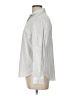 Nine West Stripes Silver Long Sleeve Button-Down Shirt Size L - photo 5