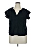 Universal Thread 100% Cotton Black Short Sleeve Blouse Size XL - photo 1