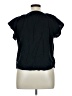 Universal Thread 100% Cotton Black Short Sleeve Blouse Size XL - photo 2
