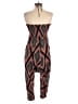 Lilka 100% Viscose Argyle Brown Black Romper Size S - photo 2