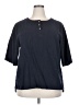 Unbranded Blue Short Sleeve Blouse Size XXL - photo 1