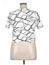 Shein Graphic Silver Short Sleeve Blouse Size 1XL - photo 2
