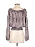 MICHAEL Michael Kors 100% Polyester Gray 3/4 Sleeve Blouse Size S - photo 2