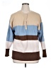 Love Change 100% Polyester Color Block Brown Pullover Sweater Size 1X - photo 1