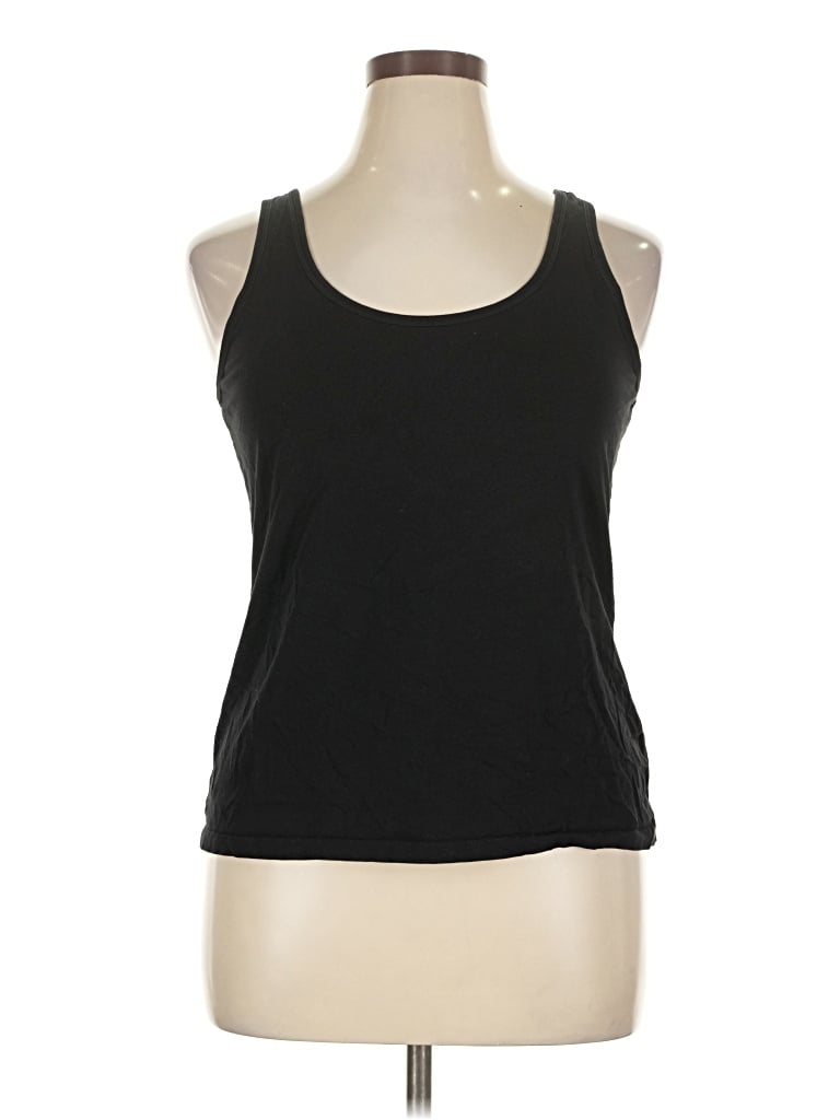 Pre-owned Old Navy Tank Top Black Halter Neckline Tops