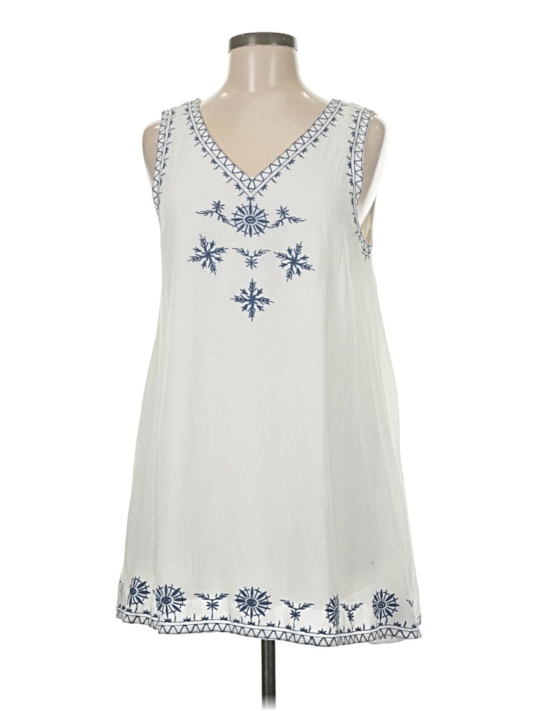 Pre-owned Brigitte Bailey Casual Dress In White