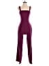 Crystal Sky 100% Polyester Solid Burgundy Purple Jumpsuit Size XS - photo 1