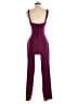 Crystal Sky 100% Polyester Solid Burgundy Purple Jumpsuit Size XS - photo 2