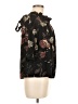 Hummingbird 100% Polyester Black 3/4 Sleeve Blouse Size M - photo 4