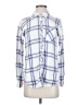 Maurices 100% Rayon Blue Long Sleeve Button-Down Shirt Size S - photo 1