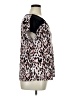 Diana Belle Animal Print Black Short Sleeve Top Size XL - photo 4