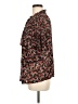 Perseption Concept Floral Black Short Sleeve Blouse Size M - photo 5