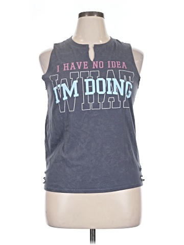 Wound Up Sleeveless T-Shirt (view 1)