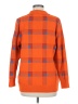 Unbranded 100% Polyester Plaid Orange Cardigan Size M - photo 2
