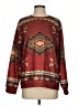 Unbranded Print Burgundy Pullover Sweater Size S - photo 1