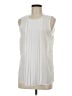 MICHAEL Michael Kors 100% Polyester Ivory Sleeveless Blouse Size M - photo 1